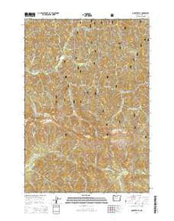 Quartzville Oregon Current topographic map, 1:24000 scale, 7.5 X 7.5 Minute, Year 2014