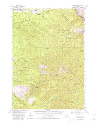 Quartzville Oregon Historical topographic map, 1:62500 scale, 15 X 15 Minute, Year 1956