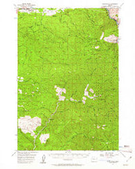 Quartzville Oregon Historical topographic map, 1:62500 scale, 15 X 15 Minute, Year 1956