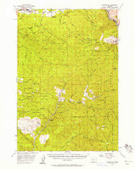 Quartzville Oregon Historical topographic map, 1:62500 scale, 15 X 15 Minute, Year 1956