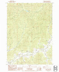 Quines Creek Oregon Historical topographic map, 1:24000 scale, 7.5 X 7.5 Minute, Year 1986
