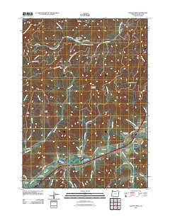 Quines Creek Oregon Historical topographic map, 1:24000 scale, 7.5 X 7.5 Minute, Year 2011