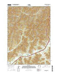 Quines Creek Oregon Current topographic map, 1:24000 scale, 7.5 X 7.5 Minute, Year 2014