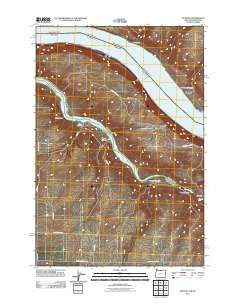 Quinton Oregon Historical topographic map, 1:24000 scale, 7.5 X 7.5 Minute, Year 2011