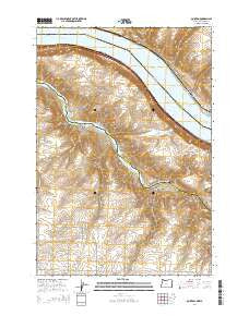 Quinton Oregon Current topographic map, 1:24000 scale, 7.5 X 7.5 Minute, Year 2014
