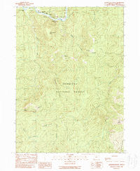 Quosatana Butte Oregon Historical topographic map, 1:24000 scale, 7.5 X 7.5 Minute, Year 1989