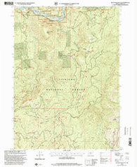 Quosatana Butte Oregon Historical topographic map, 1:24000 scale, 7.5 X 7.5 Minute, Year 1998