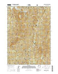 Quosatana Butte Oregon Current topographic map, 1:24000 scale, 7.5 X 7.5 Minute, Year 2014