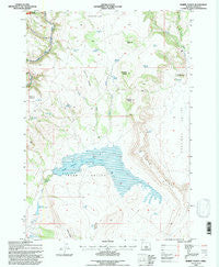 Rabbit Valley Oregon Historical topographic map, 1:24000 scale, 7.5 X 7.5 Minute, Year 1992