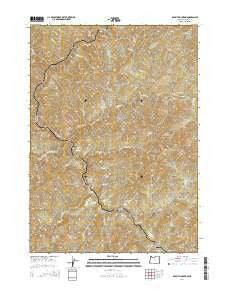 Rabbit Mountain Oregon Current topographic map, 1:24000 scale, 7.5 X 7.5 Minute, Year 2014