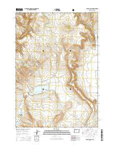 Rabbit Valley Oregon Current topographic map, 1:24000 scale, 7.5 X 7.5 Minute, Year 2014