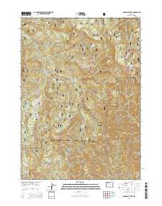 Ragsdale Butte Oregon Current topographic map, 1:24000 scale, 7.5 X 7.5 Minute, Year 2014
