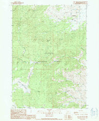 Rail Creek Butte Oregon Historical topographic map, 1:24000 scale, 7.5 X 7.5 Minute, Year 1990