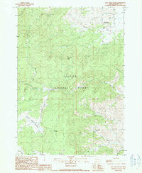 Rail Creek Butte Oregon Historical topographic map, 1:24000 scale, 7.5 X 7.5 Minute, Year 1990
