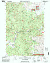 Rail Creek Butte Oregon Historical topographic map, 1:24000 scale, 7.5 X 7.5 Minute, Year 1998
