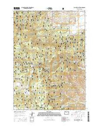 Rail Creek Butte Oregon Current topographic map, 1:24000 scale, 7.5 X 7.5 Minute, Year 2014