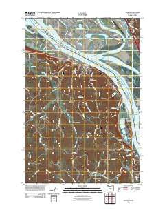 Rainier Oregon Historical topographic map, 1:24000 scale, 7.5 X 7.5 Minute, Year 2011
