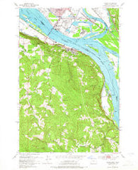 Rainier Oregon Historical topographic map, 1:24000 scale, 7.5 X 7.5 Minute, Year 1953