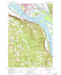 Rainier Oregon Historical topographic map, 1:24000 scale, 7.5 X 7.5 Minute, Year 1953