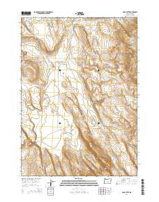 Rams Butte Oregon Current topographic map, 1:24000 scale, 7.5 X 7.5 Minute, Year 2014