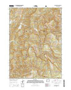 Rasler Creek Oregon Current topographic map, 1:24000 scale, 7.5 X 7.5 Minute, Year 2014