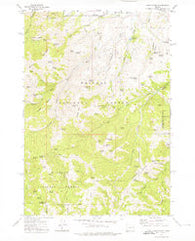 Rastus Mtn Oregon Historical topographic map, 1:24000 scale, 7.5 X 7.5 Minute, Year 1972