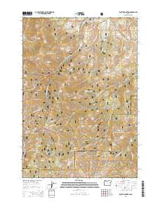 Rastus Mountain Oregon Current topographic map, 1:24000 scale, 7.5 X 7.5 Minute, Year 2014
