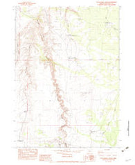Rattlesnake Canyon Oregon Historical topographic map, 1:24000 scale, 7.5 X 7.5 Minute, Year 1982
