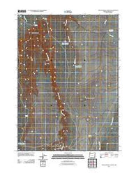 Rattlesnake Canyon Oregon Historical topographic map, 1:24000 scale, 7.5 X 7.5 Minute, Year 2011