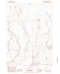 Rawhide Canyon Oregon Historical topographic map, 1:24000 scale, 7.5 X 7.5 Minute, Year 1984