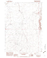 Rawhide Springs Oregon Historical topographic map, 1:24000 scale, 7.5 X 7.5 Minute, Year 1982