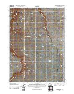 Rawhide Pocket Oregon Historical topographic map, 1:24000 scale, 7.5 X 7.5 Minute, Year 2011