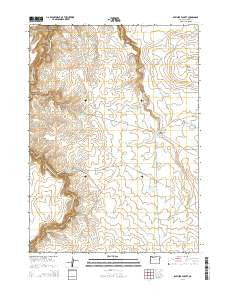 Rawhide Pocket Oregon Current topographic map, 1:24000 scale, 7.5 X 7.5 Minute, Year 2014