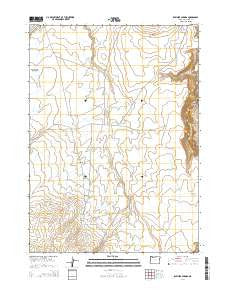 Rawhide Springs Oregon Current topographic map, 1:24000 scale, 7.5 X 7.5 Minute, Year 2014