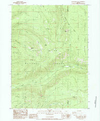 Red Blanket Mountain Oregon Historical topographic map, 1:24000 scale, 7.5 X 7.5 Minute, Year 1985