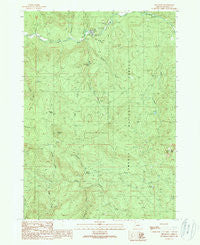 Red Butte Oregon Historical topographic map, 1:24000 scale, 7.5 X 7.5 Minute, Year 1989