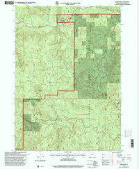 Red Butte Oregon Historical topographic map, 1:24000 scale, 7.5 X 7.5 Minute, Year 1997
