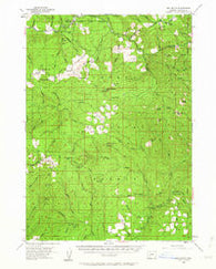 Red Butte Oregon Historical topographic map, 1:62500 scale, 15 X 15 Minute, Year 1955