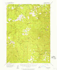 Red Butte Oregon Historical topographic map, 1:62500 scale, 15 X 15 Minute, Year 1955