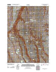 Red Bank Lakes Oregon Historical topographic map, 1:24000 scale, 7.5 X 7.5 Minute, Year 2011