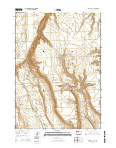 Red Bank Lakes Oregon Current topographic map, 1:24000 scale, 7.5 X 7.5 Minute, Year 2014