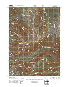 Red Blanket Mountain Oregon Historical topographic map, 1:24000 scale, 7.5 X 7.5 Minute, Year 2011