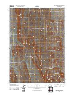 Red Lookout Butte Oregon Historical topographic map, 1:24000 scale, 7.5 X 7.5 Minute, Year 2011