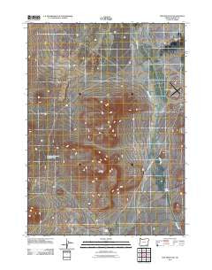Red Mountain Oregon Historical topographic map, 1:24000 scale, 7.5 X 7.5 Minute, Year 2011