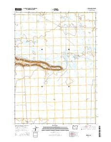 Redess Oregon Current topographic map, 1:24000 scale, 7.5 X 7.5 Minute, Year 2014