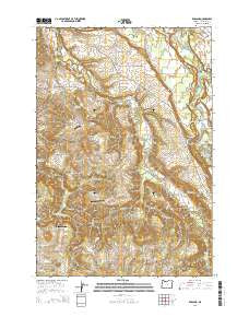 Redland Oregon Current topographic map, 1:24000 scale, 7.5 X 7.5 Minute, Year 2014