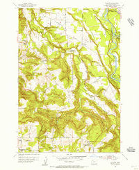 Redland Oregon Historical topographic map, 1:24000 scale, 7.5 X 7.5 Minute, Year 1954