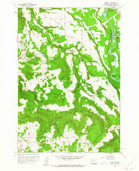 Redland Oregon Historical topographic map, 1:24000 scale, 7.5 X 7.5 Minute, Year 1961