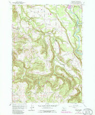 Redland Oregon Historical topographic map, 1:24000 scale, 7.5 X 7.5 Minute, Year 1961