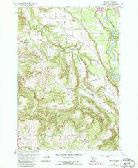 Redland Oregon Historical topographic map, 1:24000 scale, 7.5 X 7.5 Minute, Year 1961